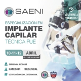 Especialización en implante capilar técnica FUE